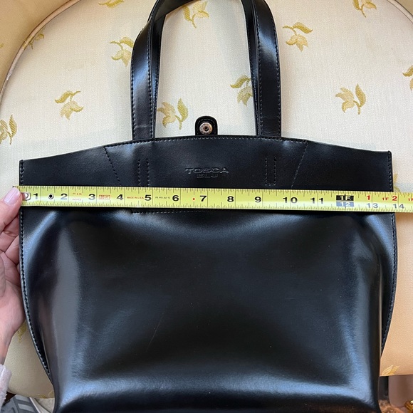 TOSCA BLU rigid style leather satchel handbag - Picture 5 of 7